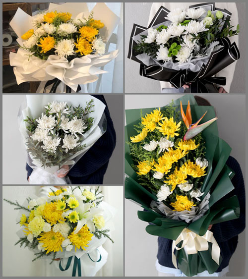 西藏那曲嘉黎县鸽群乡白事花束代送